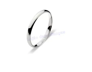 Aliança de Ouro Branco 18k 750 10267.5