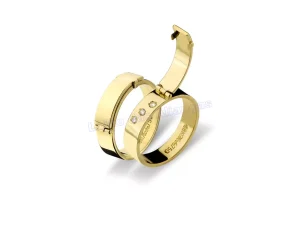 Aliança De Ouro 18k 750 10077.1