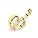 Aliança De Ouro 18k 750 10338.1