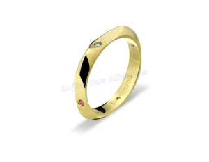 Aliança De Ouro 18k 750 10087.1