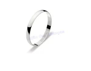 Aliança De Ouro Branco 18k 750 10107.5