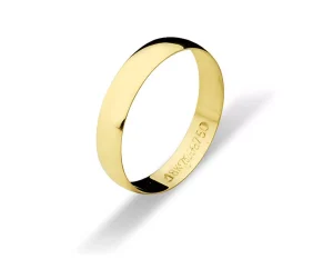 Aliança De Ouro 18k 750 10142.1