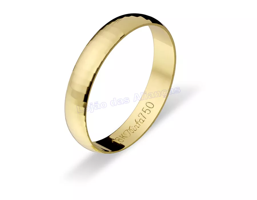Alianças Em Ouro 18k 750 10201.1