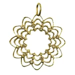 Pingente Mandala Em Ouro 18k Com Diamantes
