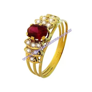 Anel de Formatura em Ouro 18K 750